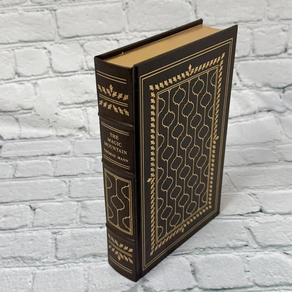 The Magic Mountain Thomas Mann Franklin Library 1981 Leather Bound Book Brown